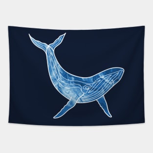 Watercolor Whale Tapestry