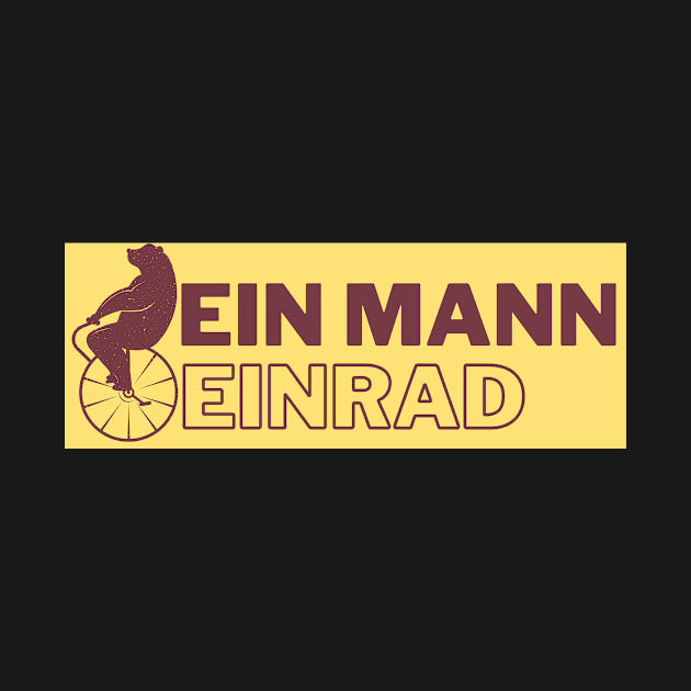 Bär - Ein Mann Einrad Artist Zirkus Motiv by Maggini Art