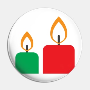 Christmas Candles Light Pin