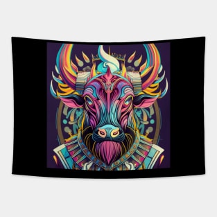 Demon Bull King Tapestry