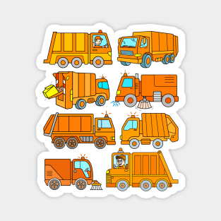 Trash Truck Design Boys Girls Men Women Magnet