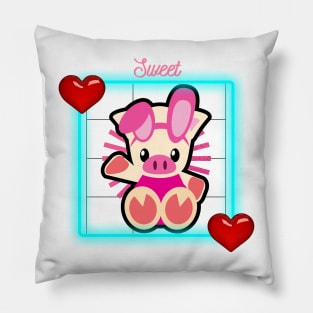 Cute Baby Pig Bunny Pillow