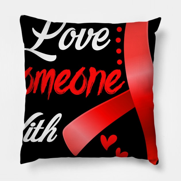 I Love Someone With Stroke Awareness Support Stroke Warrior Gifts Pillow by ThePassion99