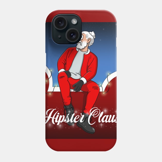 Hipster Claus Phone Case by GarryDeanArt
