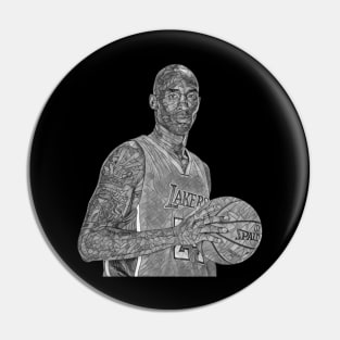 Lakers Legend 24 Classic Mossaic Pin