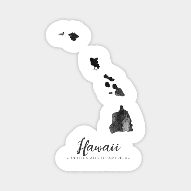 Hawaii state map Magnet by StudioGrafiikka