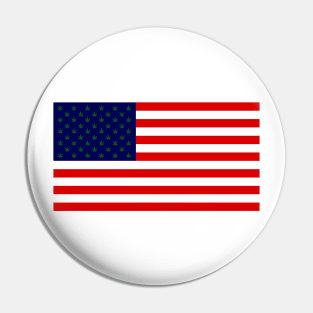 USA flag with hemp leaves Pin