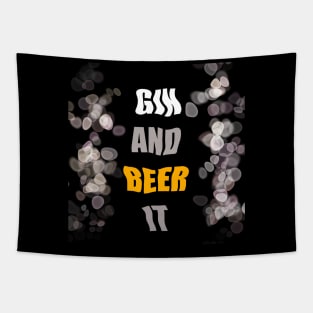 GIN AND BEER IT Tapestry