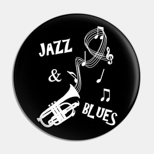 Jazz And Blues Funky Music Graphic Pin