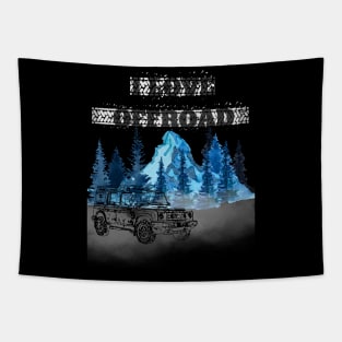 I love off road in the mountains Tapestry