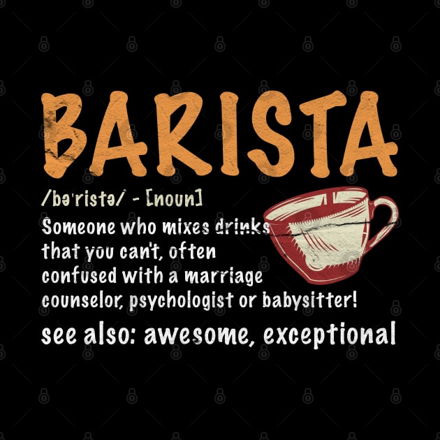 Barista Definition ~ Barista Funny by Tidio Art