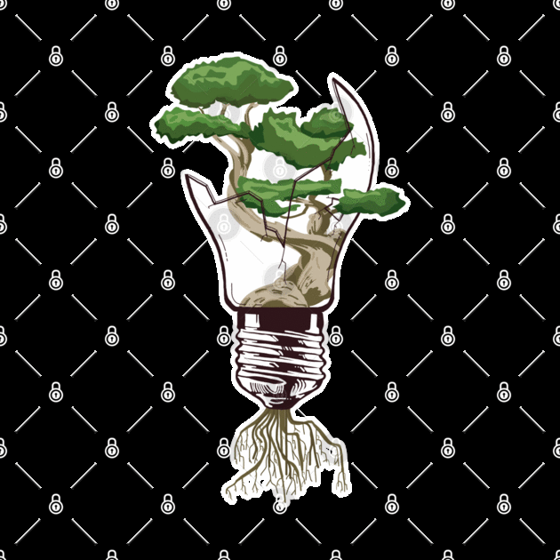 Bonsai Tree lightbulb by Gumdrop