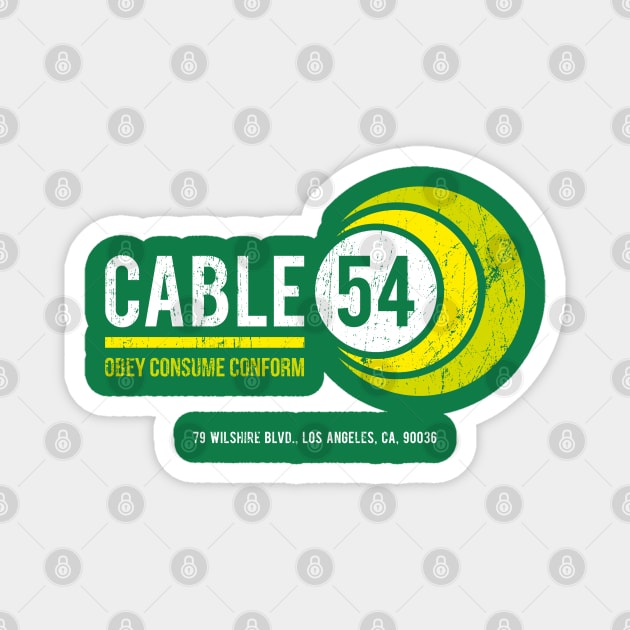 Cable 54 (worn look) Magnet by MoviTees.com