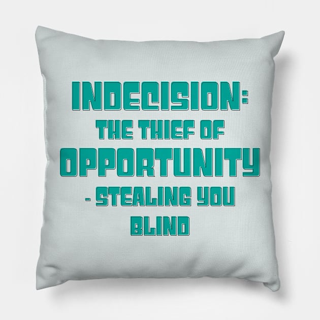 Indecision - the thief Pillow by bluehair