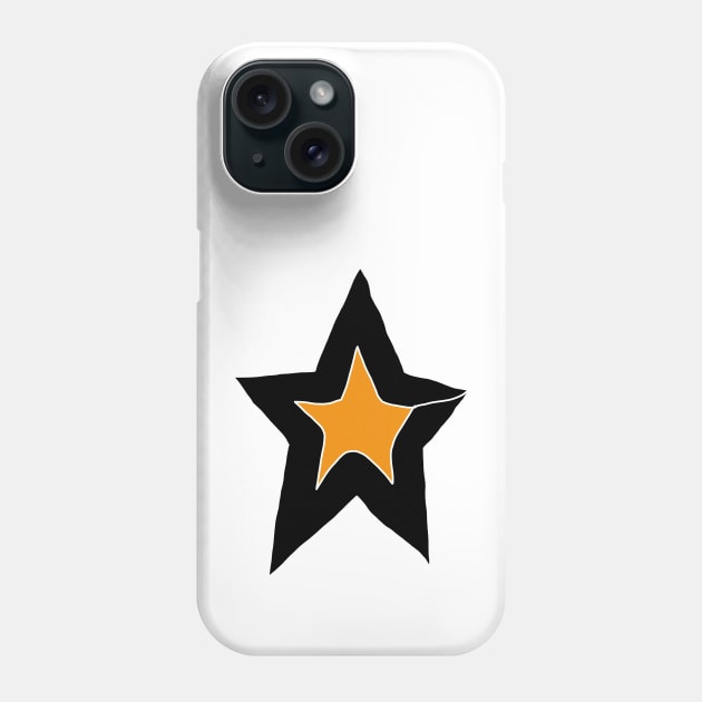 Cracked Gold Star Phone Case by ellenhenryart