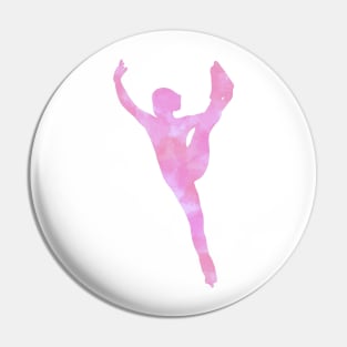 Pink Figure Skater Pin