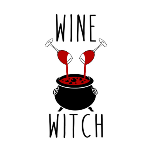Wine Witch Wine TShirt TeePublic