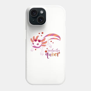 Lesbian Pride Axolotl Phone Case