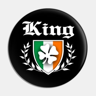 King Shamrock Crest Pin