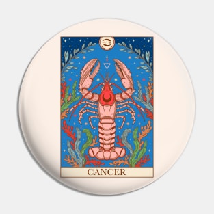 Zodiac sign tarot card Cancer Pin