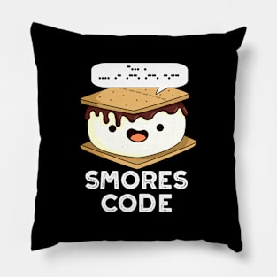 Smores Code Funny Food Pun Pillow