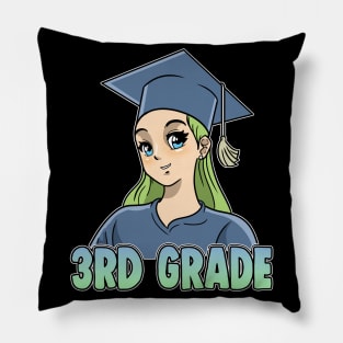 3rd Grade Anime Otaku Kawaii Elementary School Pillow