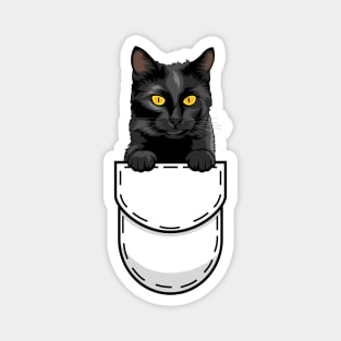 Funny Bombay Pocket Cat Magnet