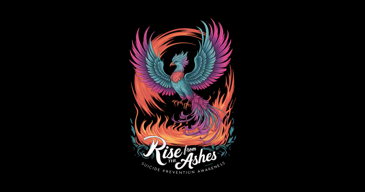 Rise From The Ashes Phoenix Car Decal - 6 Inch White Vinyl Sticker For Windows & Bumpers