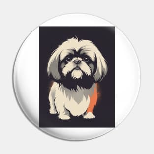 Shih Tzu Dog 3 - Japanese Retro Art Pin