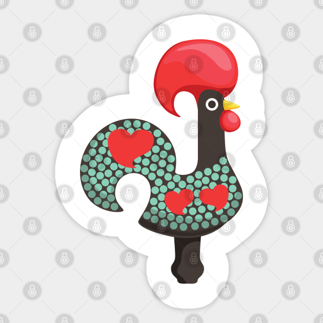 Barcelos Rooster Portugal Sticker Teepublic
