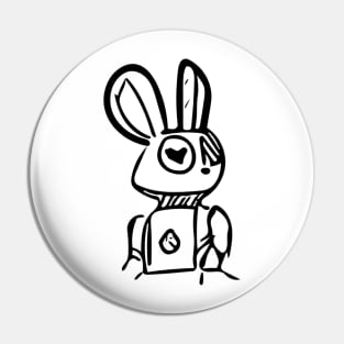 ROBOT BUNNY Pin