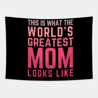 Best Mom Best Mother-This is what the world's greatest mom looks like-woman Tapestry