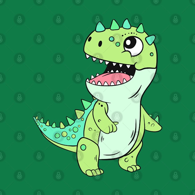 Dinosaurs for Kids, Happy Dino Character! by ForAnyoneWhoCares