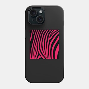Hot Pink Zebra Pattern Phone Case