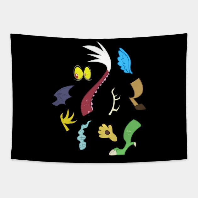 My little Pony - Discord Cutie Mark Special V2 Tapestry by ariados4711