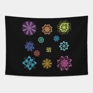 Digital flowers Tapestry