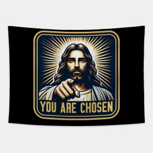 You Are Chosen Jesus Christ Bible Quote Tapestry