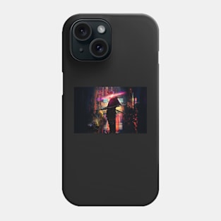 Modern samurai Neon Phone Case