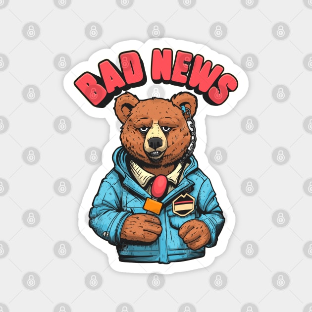 Bad News Bear Magnet by Tabryant