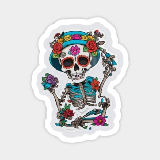 Cinco de Mayo skeleton Magnet