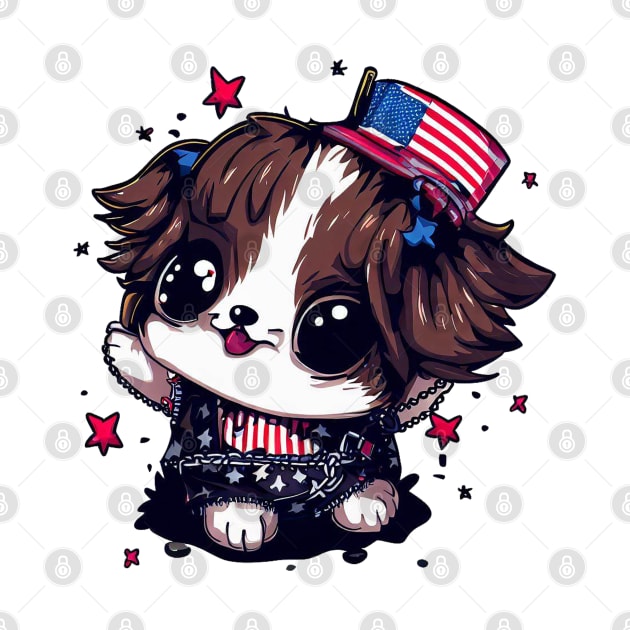 Cute Dog 4th of July Liberty Leash by Cutiez Punk