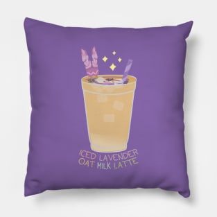 Lavender oat milk latte Pillow