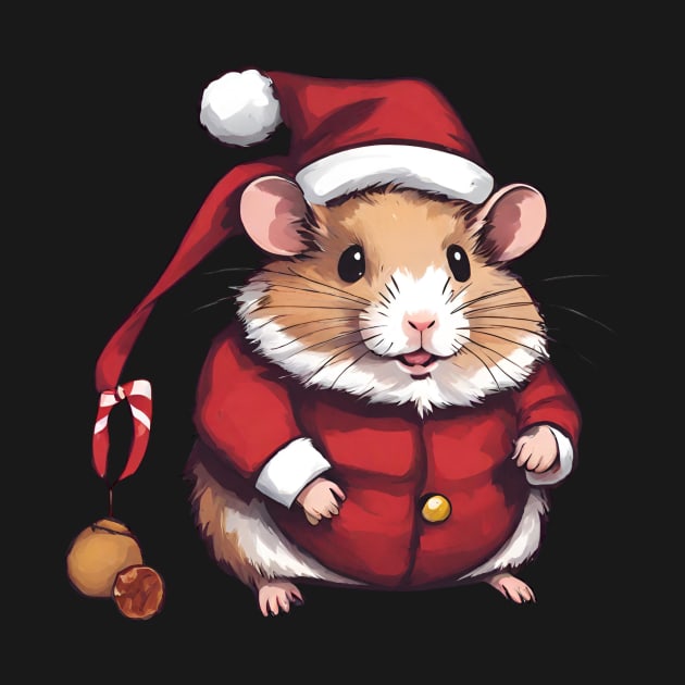 cute santa hamster by PetLolly