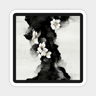 Blossoms and Smoke Pattern Magnet