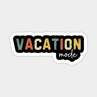 Vintage Vacation Mode For Camping Family Summer in 2024 Magnet