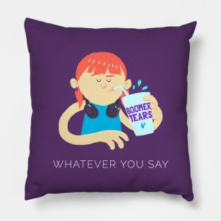 Boomer Tears - Okay Boomer Pillow