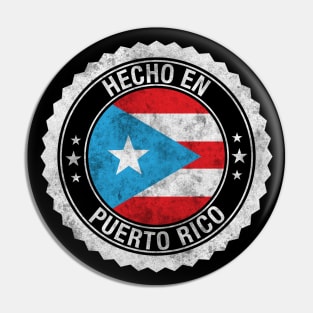 Made in Puerto Rico - Hecho en Puerto Rico Grunge Pin