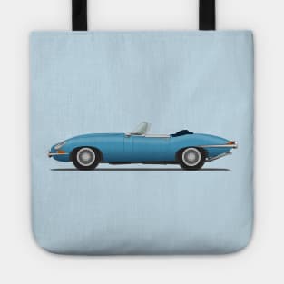 Jaguar E Type Roadster Cotswold Blue Tote