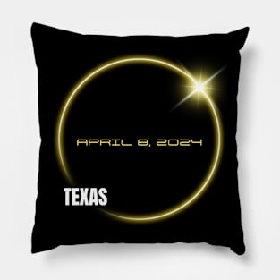 Totality 04 08 24 Total Solar Eclipse 2024 TEXAS Pillow