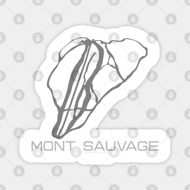 Mont Sauvage Resort 3D Magnet by Mapsynergy